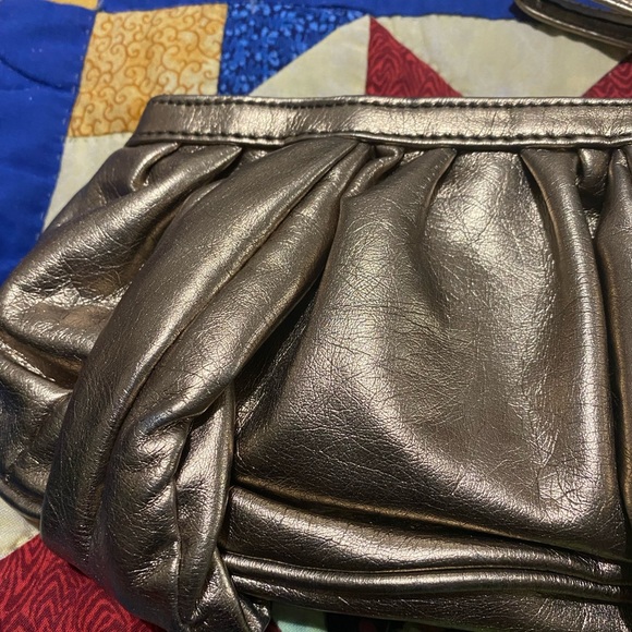 Botkier Bronze-Gold Leather Clutch Wristlet - Picture 6 of 16